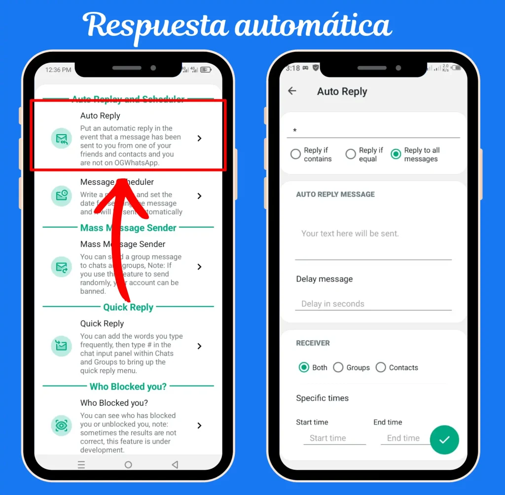 respuesta automática