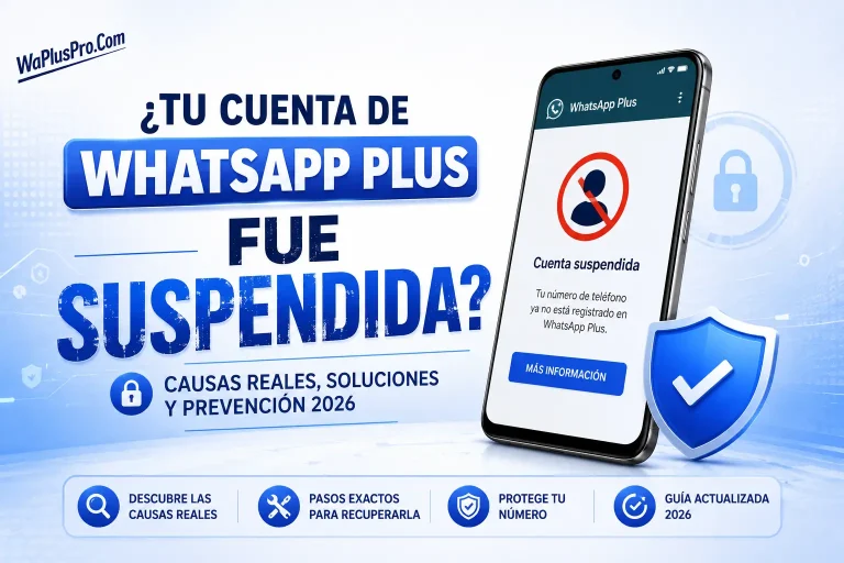 solucion para cuenta suspendida en whatsapp plus
