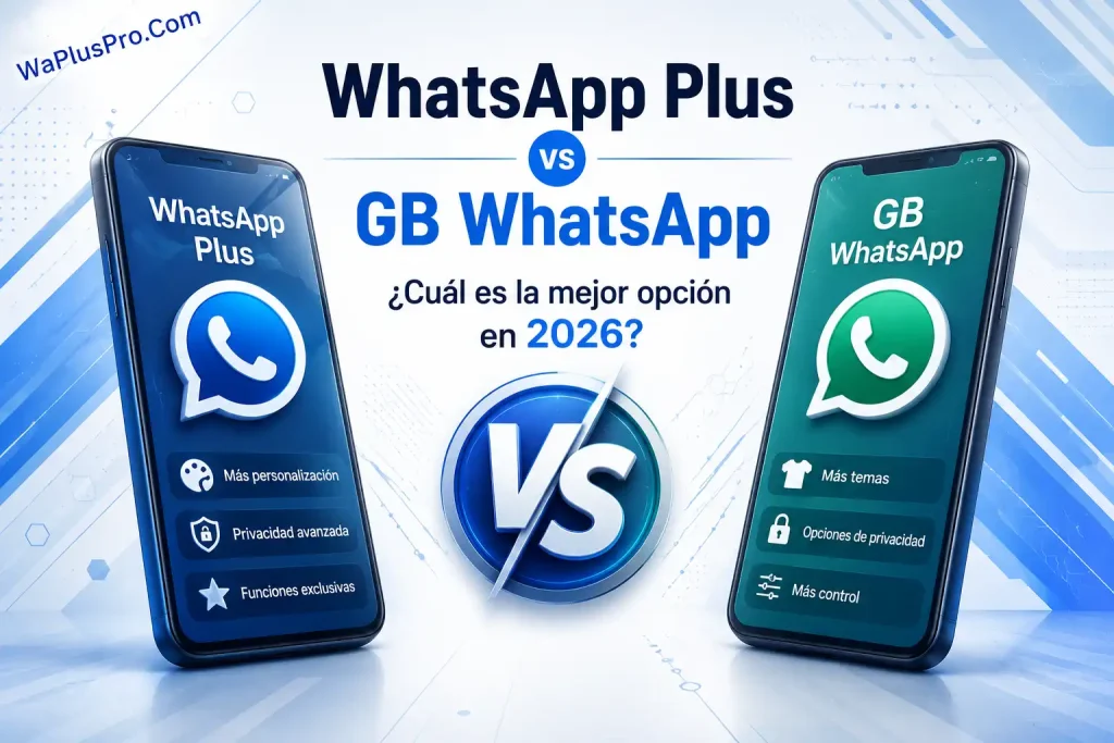 WhatsApp Plus vs GB WhatsApp: ¿Cuál es la mejor opción en 2026? whatsapp plus vs gb whatsapp